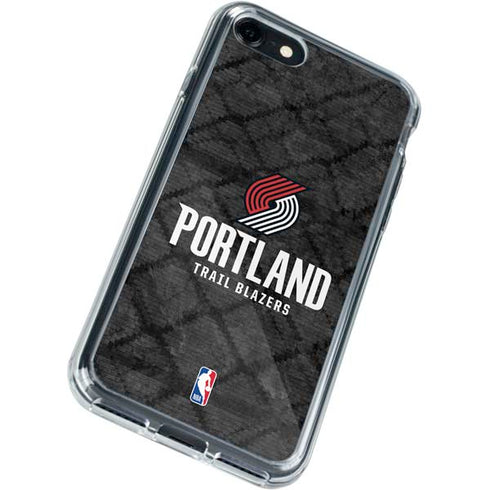 NBA Portland Trail Blazers Dark Rust iPhone SE (2nd & 3rd Gen) Clear Case