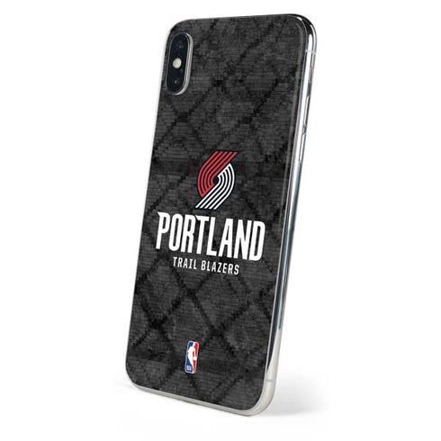 NBA Portland Trail Blazers Dark Rust iPhone X Skin
