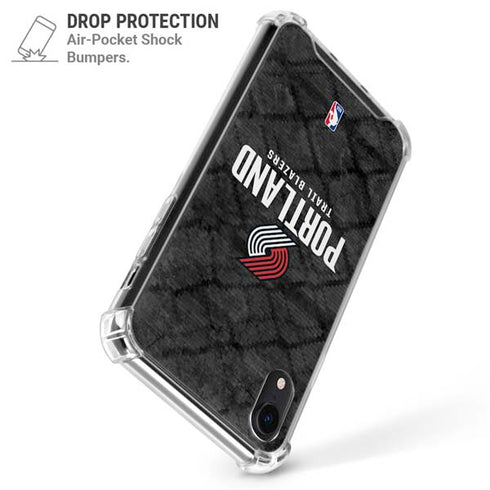 NBA Portland Trail Blazers Dark Rust iPhone XR Clear Case