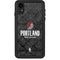 NBA Portland Trail Blazers Dark Rust iPhone XR Waterproof Case