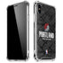 NBA Portland Trail Blazers Dark Rust iPhone XS Max Clear Case