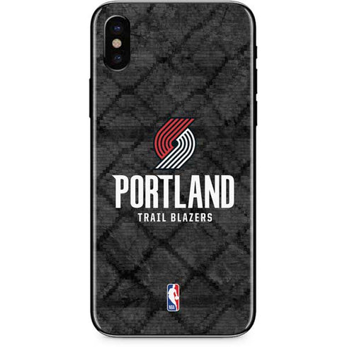 NBA Portland Trail Blazers Dark Rust iPhone XS Skin