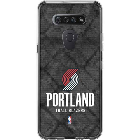 NBA Portland Trail Blazers Dark Rust LG K51/Q51 Clear Case