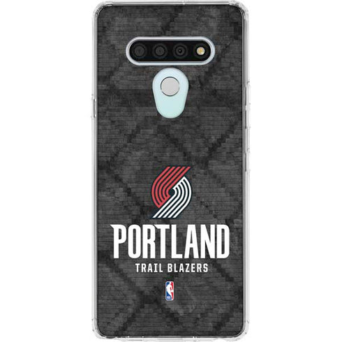 NBA Portland Trail Blazers Dark Rust LG Stylo 6 Clear Case