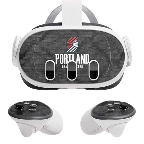 NBA Portland Trail Blazers Dark Rust Meta Quest 3 Skin