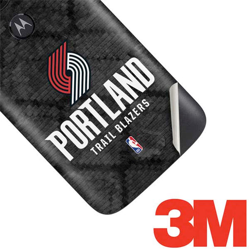 NBA Portland Trail Blazers Dark Rust Moto E5 Play Skin