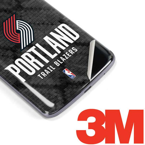 NBA Portland Trail Blazers Dark Rust Moto E5 Plus Skin