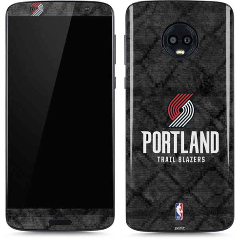 NBA Portland Trail Blazers Dark Rust Moto G6 Skin
