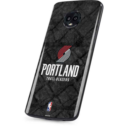 NBA Portland Trail Blazers Dark Rust Moto G6 Skin