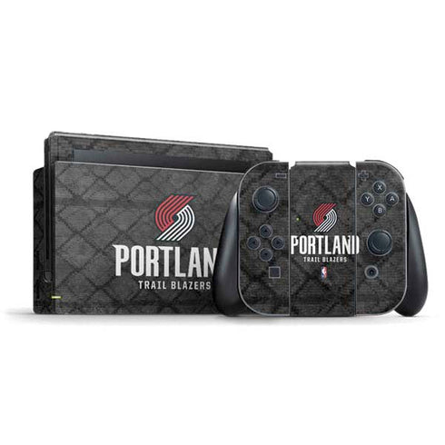 NBA Portland Trail Blazers Dark Rust Nintendo Switch Bundle Skin