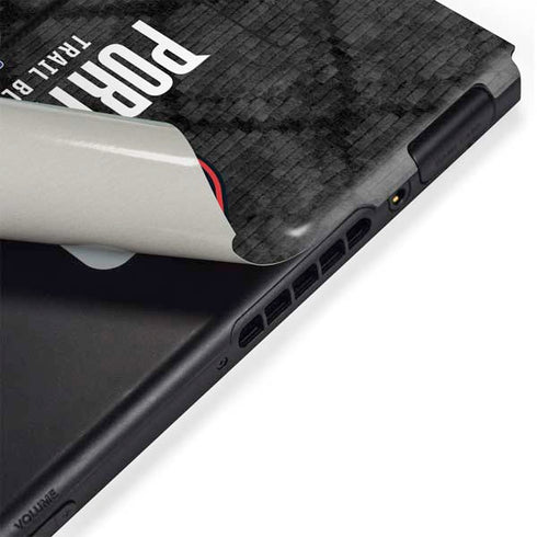 NBA Portland Trail Blazers Dark Rust Nintendo Switch Bundle Skin