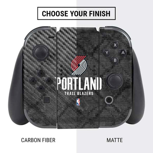NBA Portland Trail Blazers Dark Rust Nintendo Switch Bundle Skin