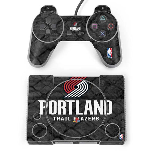 NBA Portland Trail Blazers Dark Rust PlayStation Classic Bundle Skin
