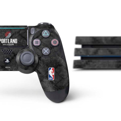 NBA Portland Trail Blazers Dark Rust PS4 Pro Bundle Skin