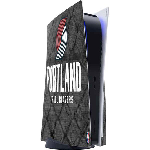 NBA Portland Trail Blazers Dark Rust PS5 Console Skin