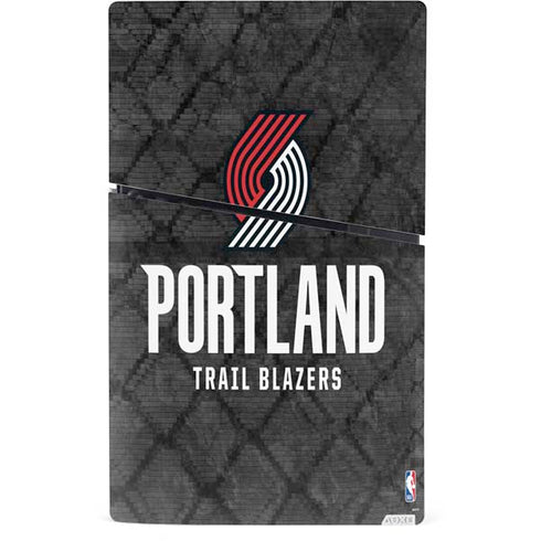 NBA Portland Trail Blazers Dark Rust PS5 Slim Digital Edition Bundle Skin