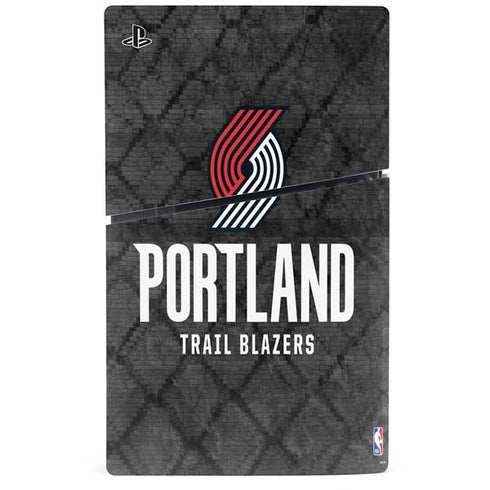 NBA Portland Trail Blazers Dark Rust PS5 Slim Digital Edition Console Skin