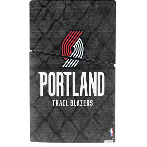 NBA Portland Trail Blazers Dark Rust PS5 Slim Digital Edition Console Skin