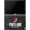 NBA Portland Trail Blazers Dark Rust Surface Pro 6 Skin