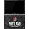 NBA Portland Trail Blazers Dark Rust Surface Pro 7 Skin