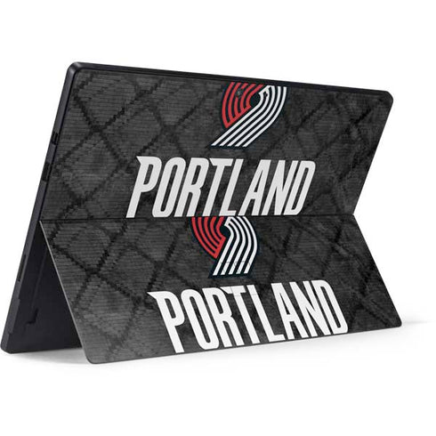NBA Portland Trail Blazers Dark Rust Surface Pro 7 Skin