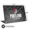NBA Portland Trail Blazers Dark Rust Universal Laptop 15in (12.2 x 8.8in) Skin