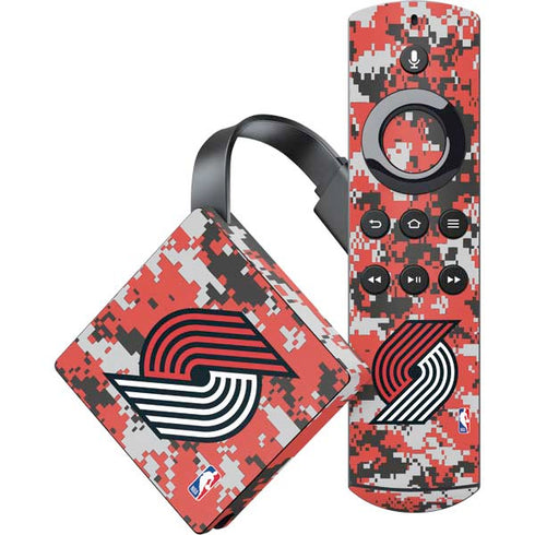 NBA Portland Trail Blazers Digi Camo Amazon Fire TV Skin