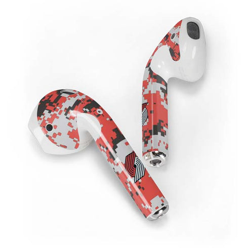 NBA Portland Trail Blazers Digi Camo Apple AirPods Skin