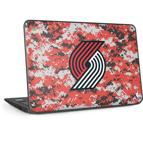 NBA Portland Trail Blazers Digi Camo HP Chromebook Skin