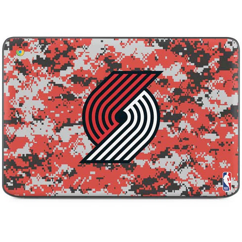 NBA Portland Trail Blazers Digi Camo HP Chromebook Skin