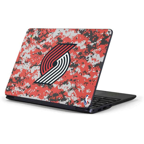 NBA Portland Trail Blazers Digi Camo Samsung Chromebook Skin