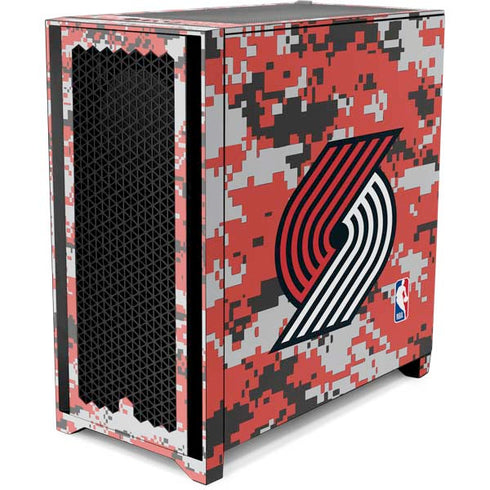 NBA Portland Trail Blazers Digi Camo Corsair 4000D Tempered Glass Mid-Tower ATX Case Skin