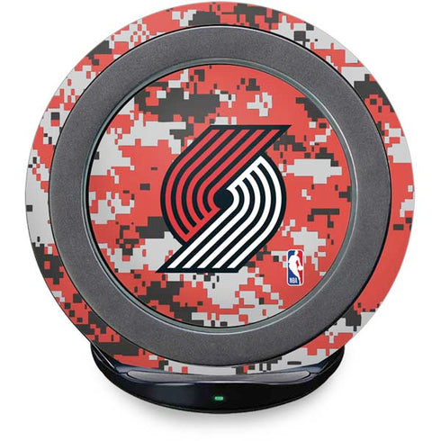 NBA Portland Trail Blazers Digi Camo Fast Charge Wireless Charging Stand Skin