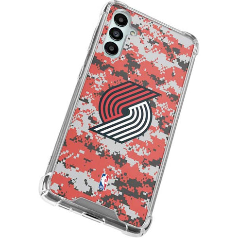 NBA Portland Trail Blazers Digi Camo Galaxy A15 5G Clear Case