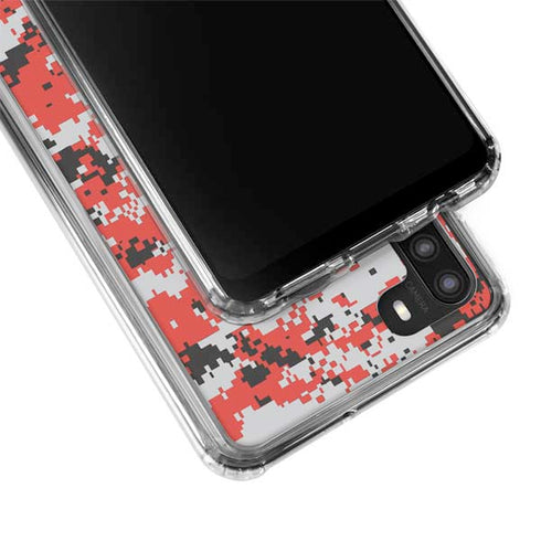 NBA Portland Trail Blazers Digi Camo Galaxy A21 Clear Case
