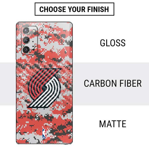 NBA Portland Trail Blazers Digi Camo Galaxy Note20 5G Skin