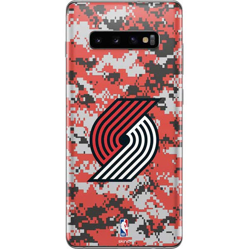 NBA Portland Trail Blazers Digi Camo Galaxy S10 Plus Skin