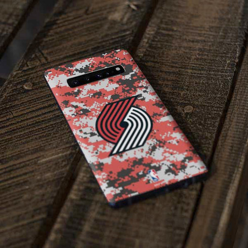 NBA Portland Trail Blazers Digi Camo Galaxy S10 Skin