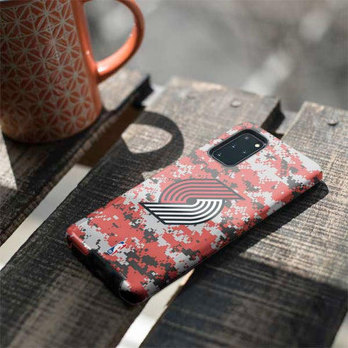 NBA Portland Trail Blazers Digi Camo Galaxy S20 Plus Pro Case
