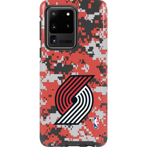 NBA Portland Trail Blazers Digi Camo Galaxy S20 Ultra 5G Pro Case