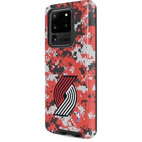 NBA Portland Trail Blazers Digi Camo Galaxy S20 Ultra 5G Pro Case