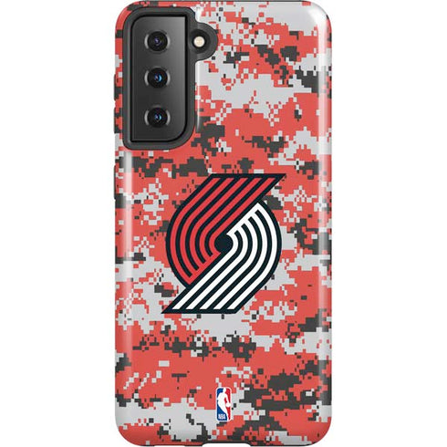 NBA Portland Trail Blazers Digi Camo Galaxy S21 5G Pro Case