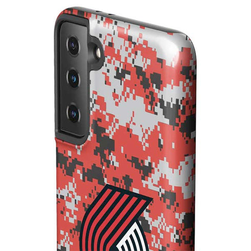 NBA Portland Trail Blazers Digi Camo Galaxy S21 FE Pro Case