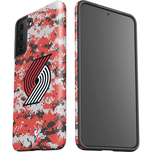 NBA Portland Trail Blazers Digi Camo Galaxy S21 Plus 5G Pro Case