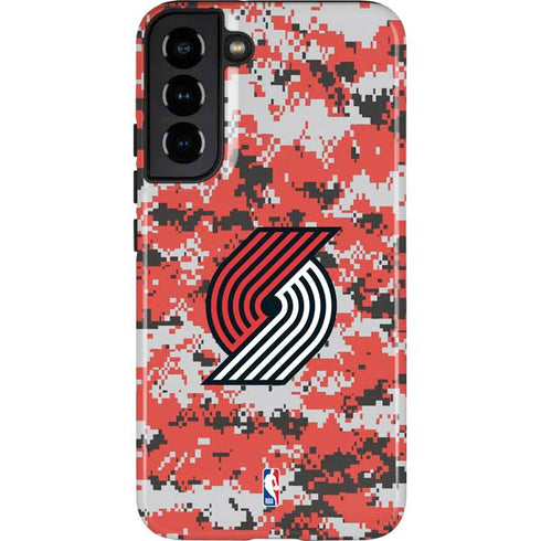 NBA Portland Trail Blazers Digi Camo Galaxy S22 Plus Pro Case