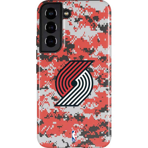 NBA Portland Trail Blazers Digi Camo Galaxy S22 Pro Case