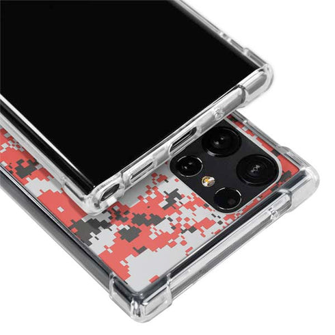 NBA Portland Trail Blazers Digi Camo Galaxy S22 Ultra Clear Case