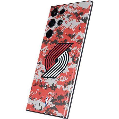 NBA Portland Trail Blazers Digi Camo Galaxy S22 Ultra Skin