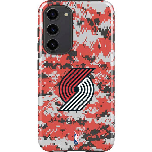 NBA Portland Trail Blazers Digi Camo Galaxy S23 Plus Pro Case