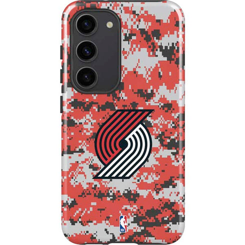 NBA Portland Trail Blazers Digi Camo Galaxy S23 Pro Case